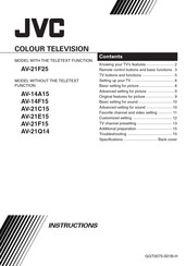 JVC AV-21Q14/L Instructions Manual