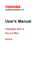 Toshiba Encore Mini WT7-C User Manual