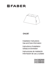 Faber CHLOE CHLO36BK600 Installation Instructions Manual