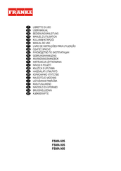 Franke FSMA 805 User Manual