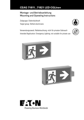 Eaton CGLine+ LED CEAG 71811 Mounting And Operating Instructions