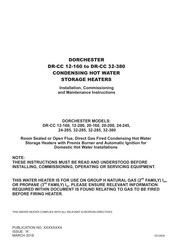 DORCHESTER DR-TC 60 Installation, Commissioning And Maintenance Instructions