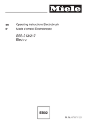 Miele Electro SEB 217 Operating Instructions Manual
