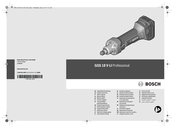 Bosch GGS 18 V-LI Professional Original Instructions Manual