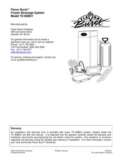Flavor Burst TS 80BEV Manual
