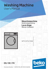 Beko WTA 10712 XSW User Manual