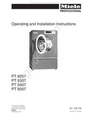 Miele professional PT 8337 Operating And Installation Instructions