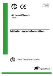 Ingersoll-Rand 2955B2 Maintenance Information