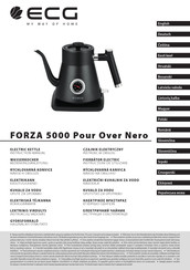 Ecg FORZA 5000 Pour Over Nero Instruction Manual