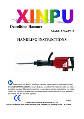 Xinpu XP-65RA-1 Handling Instructions Manual