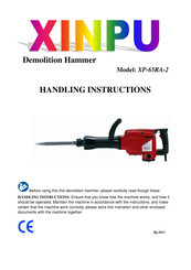 Xinpu XP-65RA-2 Handling Instructions Manual