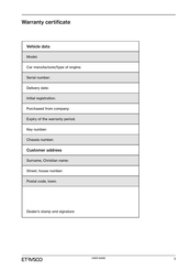 ETRUSCO T 7400 SB Manual