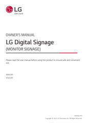LG 49VL5PJ Owner's Manual