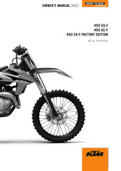KTM 450 SX-F FACTORY EDITION US 2021 Owner's Manual