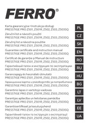 Ferro PRESSTIGE PRO Z501R Instruction Manual