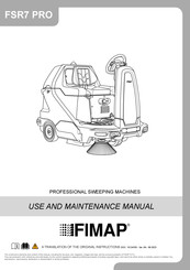 Fimap FSR7 PRO Use And Maintenance Manual