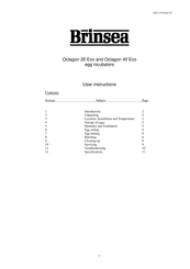 Brinsea Octagon 20 Eco User Instructions