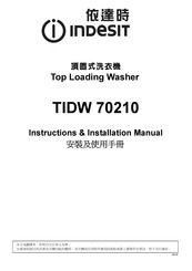 Indesit TIDW 70210 Instruction & Installation Manual