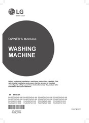 LG F4J5Q/TN W Series Owner's Manual