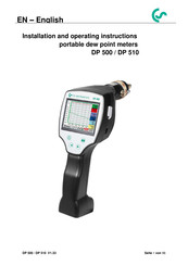 CS Instruments DP 510 Installation And Operating Instructions Manual