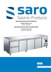 saro EGN 4110 TN Operating Instructions Manual