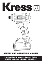KRESS KUB60.9 Safety And Operating Manual