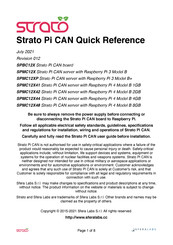 Sferalabs Strato Pi CAN SPBC12X Quick Reference