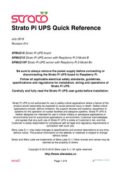 Sferalabs SPBU21X Quick Reference