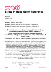 Sferalabs SPBB21X Quick Reference