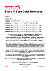 Sferalabs Strato Bi Base SPBB30X Quick Reference