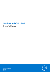 Dell Inspiron 16 7635 2-in-1 Owner's Manual