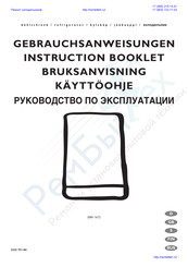 Electrolux ERN 1672 Instruction Booklet