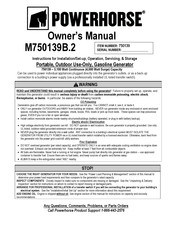 Powerhorse 750139 Owner's Manual