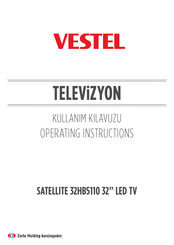 VESTEL SATELLITE 32HB5110 Operating Instructions Manual
