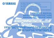 Yamaha YFM700PLE Owner's Manual