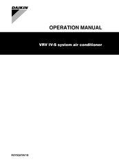 Daikin RXYSQ6TA Operation Manual