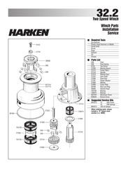 Harken 32.2 Two Speed Winch Installation Service