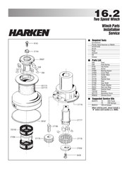 Harken 16.2 Two Speed Winch Installation Service
