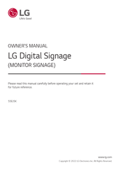 LG 55EJ5K Owner's Manual