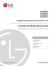LG 65UW660H Commercial Mode Setup Manual