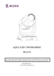 Pr Lighting AQUA LED 1700 FRAMING Manual