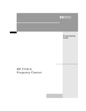 HP 53181A Programming Manual