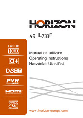Horizon Fitness 49HL733F Operating Instructions Manual