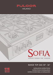 Fulgor Milano Sofia F6GRT304S1 Installation Instructions Manual