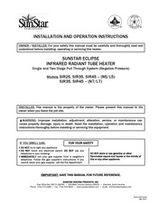 SunStar ECLIPSE SIR25-L5 Installation And Operation Instruction Manual