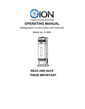 Ion Technologies S-3000 Operating Manual