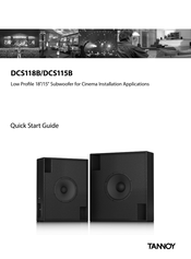 Tannoy DCS118B Quick Start Manual