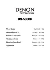 Denon Professional DN-500GB User Manual