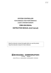 Shimadzu CBM-20Alite Instruction Manual