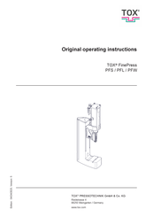 TOX FinePress PFS Original Operating Instructions